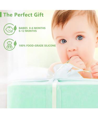 Sensory Balls & Silicone Teethers Combo for Baby 3-6 Months - 6 Pack & 4 Pack by ROHSCE - Buy Online on GoSupps.com