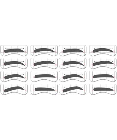 POPETPOP 64 Pairs 8 Eyebrow Stamp Eyebrow Tracer Molds Eyebrow Template Suite Eyebrow Marks Eyebrow Lines 1 count (Pack of 1) As Shownx2pcs - Buy Online on GoSupps.com
