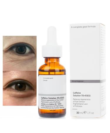 Caffeine Eye Serum for Reducing Puffiness and Dark Circles - 1Pcs Caffeine Solution 5%+EGCGE(30ml).