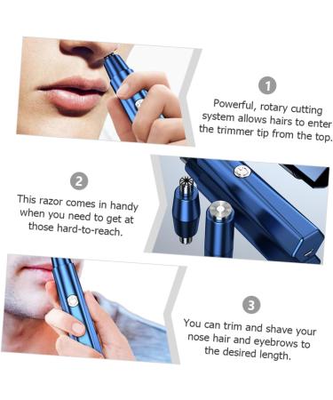 Beavorty Nasal Hair Trimmer Set for Women & Men - Electric Facial Razor Beard Scissors & Epilator - Buy Online on GoSupps.com