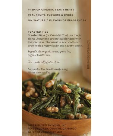 Numi Teas Organic Rice Green Tea | Premium Quality & Flavor - Buy Online on GoSupps.com