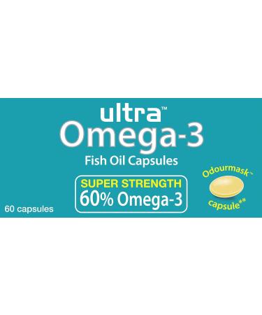 Vitabiotics Ultra Omega-3 Fish Oils Capsules | DHA EPA Nutritional Supplements for Heart, Brain, and Eye Vision - Buy Online on GoSupps.com