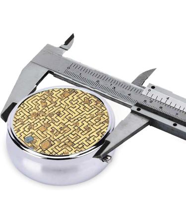 Treasure Mazeround Pill Box - 3 Compartment Organizer | Portable Travel Pill Box for International Shipping - Buy Online on GoSupps.com