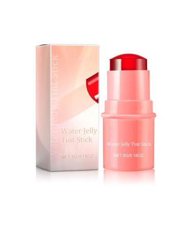 2-In-1 Lipstick In Jelly And Blush For The Cheeks Jelly Tint Blush Cooling Water Jelly Tint Stick Lip And Cheek Jelly Blush Stick Buildable & Blendable Watercolor Finish (Pink)