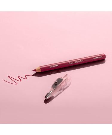 Collection Cosmetics Long-Lasting Lip Liner Pencil - Raspberry | Includes Sharpener - Buy Online on GoSupps.com