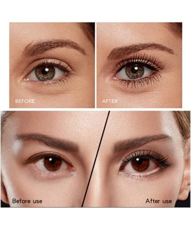 4D Silk Fiber Lash Mascara Waterproof Mascara for Longer Curler and Voluminous Eyelashes - Natural Formula Smudge-proof Mascara Lasting All Day for Slender Dense Lashes Black - Buy Online on GoSupps.com