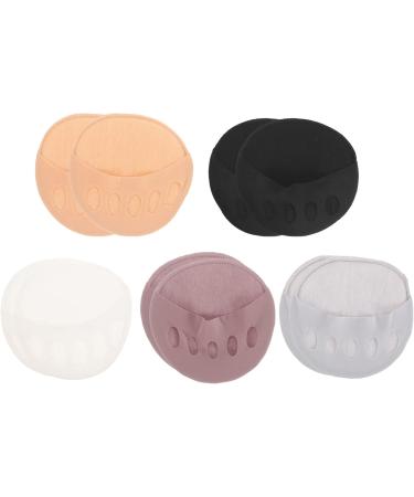 Buy COHEALI 5 Pairs Invisible Five Toe Socks - Forefoot Pads & Cushions for Women | Low Cut Cotton High Heel Liner Socks - Buy Online on GoSupps.com