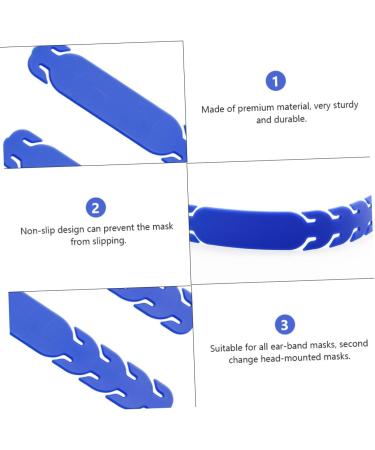 Minkissy 10-Pack Ear Belt Mask Extension Buckles | DIY Headband Ear Hooks & Hearing Protection | 11x1.8cm Ear Rope Buckle with Holder - Buy Online on GoSupps.com