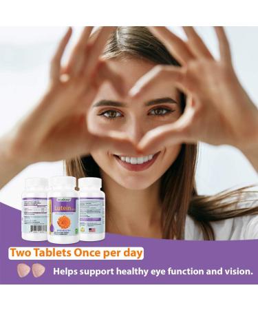 PRONUCARE Lutein Esters 20mg Chewable Tablets for Eye Health - Blue Light Protection Digital Eye Strain Relief Antioxidant Support - Blueberry Flavor Gluten-Free Non-GMO 100 Count - Buy Online on GoSupps.com