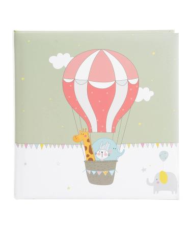 Goldbuch Photo Album Balloon ride in a child -friendly design art print baby album with 60 white sides and pergamine baby album for gluing paper approx. 25 x 25 x 4 cm