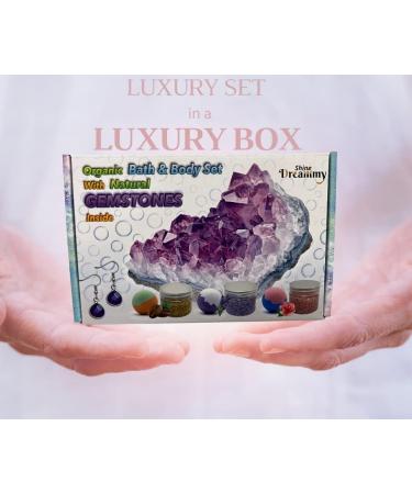 6-Piece Bath Salts & Bath Bombs Gift Set for Women - Soothing Himalayan Salt Blend with Surprise Inside for Relaxing Foot Spa, Pain Relief & Gemstone - Lavender, Coffee & Rose Scents - Buy Online on GoSupps.com
