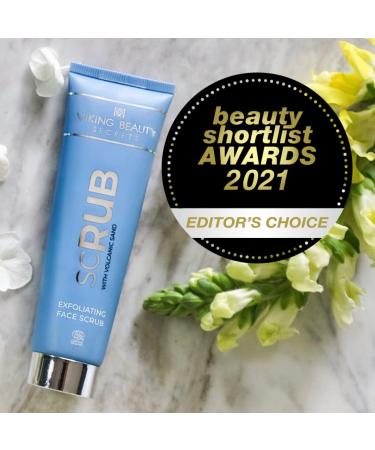 Organic Exfoliating Face Scrub - Icelandic Black Volcanic Sand & Rowanberries - Gentle Face Wash for All Skin Types - 2 Fl Oz - International Shipping Available - Buy Online on GoSupps.com