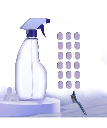 Cleanlix Cleaner Cleanlix Cleaning Spray Cleanlix Cleaner for Instant Stain Removal With Concentrated Cleaning Tablets All-Purpose Household Cleaners with Cleaning Brush(18pcs) 1 count (Pack of 1)
