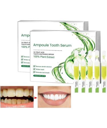 TLOPA Ampoule Toothpaste TLOPA Ampoule Tooth Serum 3v Fruit Acid Teeth Whitening Disposable Essence Ampoule Whitening Essence Whitening Toothpaste Disposable for Sensitive Removal Tartar Plaque (2pcs)