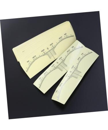 Healeved 300 Pcs Eyebrow Ruler Sticker Brow Mapping Ruler Tape Brow Stickers Tools Eyebrow Trimming Mold - Buy Online on GoSupps.com