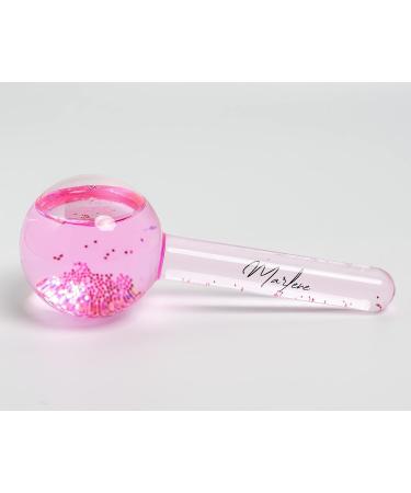 Marlene Ice Globes Facial Set - 2 Rollers, Sponge & Massage Ball - Coral Pink | Reduce Puffiness & Dark Circles, Refreshed Skin - Buy Online on GoSupps.com