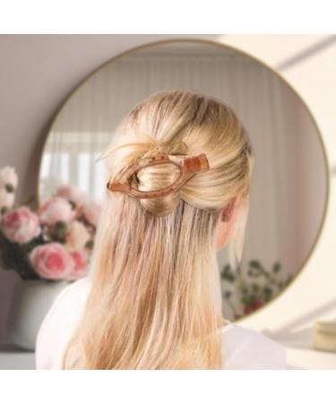 Flat Hair Claw | Vintage French Design Alligator Hair Clip | Retro No Slip Grip Hair Claw Clips Ultra Light Oval Barrette Jaw Clips Hair Accessories for Women Girls Transparent color - Buy Online on GoSupps.com
