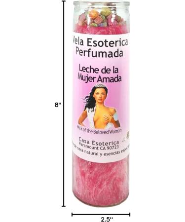 Milk of The Beloved Women Palm Wax Candle - Spiritual Intention Pink | Vela CASA ESOTERICA PERFUMADA - Buy Online on GoSupps.com