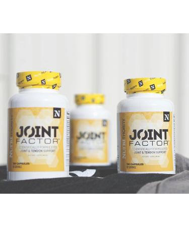 Nutrithority Joint Factor: 120 Capsules of Type 2 Collagen with Boswellia & Cissus - Gluten Free Joint & Tendon Support for Skin Hydration - Buy Online on GoSupps.com