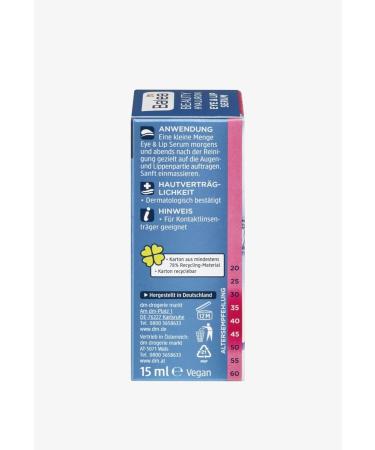 Balea Beauty Effect Eye & Lip Serum 15ml - Revitalize & Hydrate | International Shipping Available - Buy Online on GoSupps.com