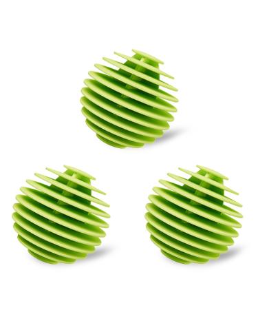 Large Reusable Laundry Ball :Softens Fabrics Prevents Tangles Enhances Cleaning - 3.85 oz (Green)