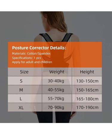 AABTOY Back Humpback Correction Belt Improve Incorrect Posture Adjustable Easy to Wear Breathable Back Support for Shoulder Relaxation L - Buy Online on GoSupps.com