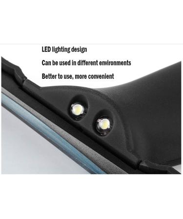 Portable Handheld Reading Magnifier with LED Lights 10X Optical High-Definition Glass Lenses Study and Appreciation of Office Learning Good Times - Buy Online on GoSupps.com