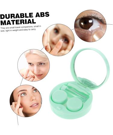 Healeeved Colored Etui Applicator - 3 Sets for Glasses Frames & Medicine - Travel Eye Holder - Green - 7.5x7.5x2.8cm - Buy Online on GoSupps.com