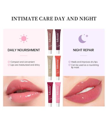 Wenrny Glossy Lip Balm Butter 6 Color Instant Moisturizing Lip Gloss Long Lasting Hydrating Non-Sticky Lip Care Oil Lip Glow Oil for Soft & Smooth & Protect Dry Lips Makeup Gift for Women Girls - Buy Online on GoSupps.com