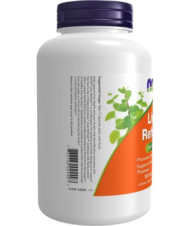 NOW Liver Refresh - 180 Veg Capsules with Milk Thistle Extract & Herb-Enzyme Blend - Buy Online on GoSupps.com