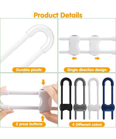 Zehlets Child Lock Cabinet Drawer - 8-Piece Safety Set for Kids | Easy No-Drill Installation Secure Cupboards & Drawers - Buy Online on GoSupps.com