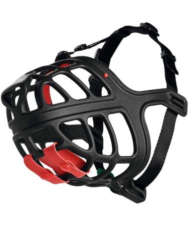 HUNTER ALBURY Dog Muzzle - Removable Poison Bait Protection Size 4 Black | International Shipping Available - Buy Online on GoSupps.com