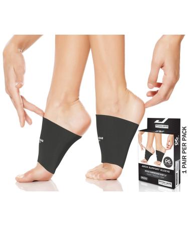 Physix Gear Foot bandage midfoot Immediate pain relief for flat foot spreading foot heel spur plantar fasciitis fubandage middle fu with foot vigor Support Plattfu inserts black XL XL |12.5 "-15" Arch Circumference Black - (1 pair) - Buy Online on GoSupps.com