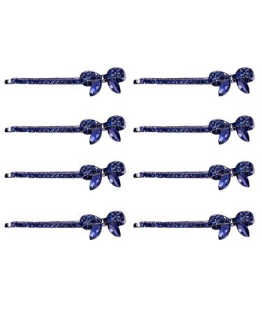 FRCOLOR 4 Pairs Flower Hair Clips for Women Hair Barrettes for Women Rhinestones Hair Barrettes Women Hair Clip Elegant Hairpin Hair Accessory for Girls Bride Wedding Securing Clip