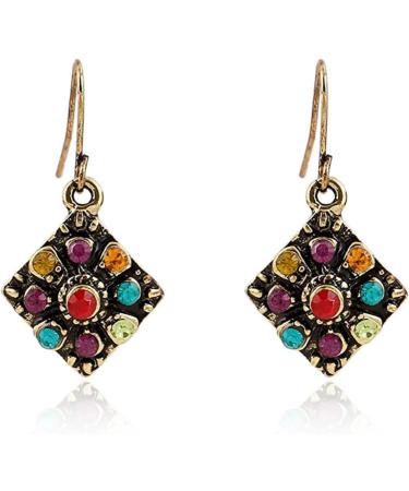 EXCEART 9 Pairs Bohemian Ethnic Earrings Rhinestone Earrings Retro Rhinestone Bohemian Jewelry Dangler Miss - Buy Online on GoSupps.com
