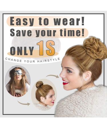 AISI Beauty Messy Bun Hair Extension Updo with Elastic Band (Black Brown) - Buy Online on GoSupps.com