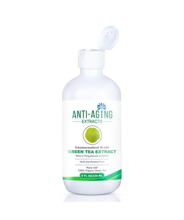 Premium Grade Anti-Aging Green Tea Extract Cosmetic Grade for Skincare Hair & Scalp Care (8 Oz)