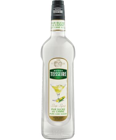 Mathieu Teisseire Pure Cane Sugar Syrup for Drinks Hot and Cold Drinks Preparations with or without Alcohol 1L Bottle - Buy Online on GoSupps.com