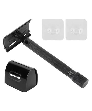 Manual razor comfortable hand feeling metal durable double edge safety razor precisely shave for men for daily beard care