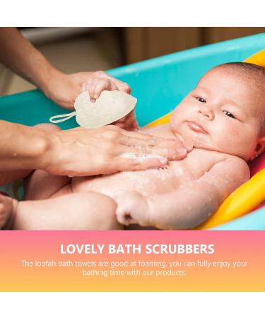 Loofah Bath Ball for Toddlers - Soft Cotton Dish Shape 1 Count | Great for Gentle Cleaning & Bath Time - Buy Online on GoSupps.com