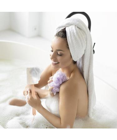 Yardwe Luffa Bath Brush - Long Wooden Handle Back Brush for Exfoliating & Shower - Natural Cucumber Sponge for Body Care - Buy Online on GoSupps.com