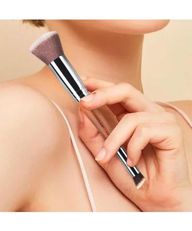 Double Ended Makeup Brush Set - Foundation & Concealer Brush for Liquid & Cream Applications | Perfect for Flawless Under Eye Finish - Buy Online on GoSupps.com