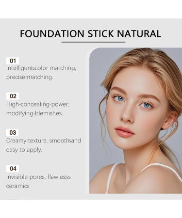JIAOY Chartming Color Changing Foundation Stick 2in1 Foundation Stick Medium Coverage Makeup Cover Cream Stick V White Korean Foundat WaterResistant LongLasting SweatResistant Dark Skin*2 2 x Dark Skin - Buy Online on GoSupps.com