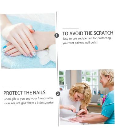 Mipcase 60 Pcs Nail Case Polish Varnish Cover Milk Gel Nail Polish Stickers for Adults Nail Art Tools Finger Nail Protector Skincare Tools White Plastic Manicure Protective Case 4x2cmx2pcs Whitex2pcs - Buy Online on GoSupps.com