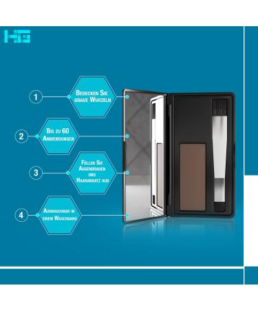 Hair Genetics Hair Root Cover-Up - Instant Gray Hair Touch Up Powder - Light Brown - Professional Natural Results in Seconds - Buy Online on GoSupps.com