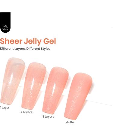 Beetles Nude Pink Glitter Gel Nail Polish 15ml - Delicate Ballet Gel Polish | Soak Off UV Led Light | Nail Art DIY Salon Home Manicure | Gift for Girl Women - Buy Online on GoSupps.com