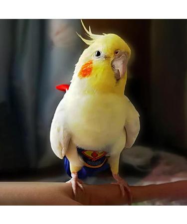 Tytlyworth Parrot Diaper Protective Bird Harness Flight Suit - Waterproof Washable Protective Liner For Parakeet Pet Birds Parrot Cockatoos - Buy Online on GoSupps.com