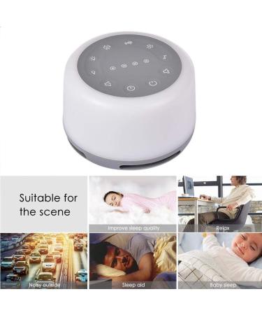 White Noise Machine Portable Rechargeable Sleep Sound Machine 10 Natural Sounds Therapy Continuous or Timer for Baby Kids Adults - Buy Online on GoSupps.com
