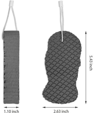 Super Soft Exfoliating Bath Sponge for Gentle Dead Skin Removal and Deep Cleansing - Grey, 1 Count - Buy Online on GoSupps.com