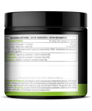  MZ Meet the zone L-Glutamine Powder 300g - L-glutamine 4950 mg per serving - 50 servings - supports intestinal and muscle health - pa - Buy Online on GoSupps.com